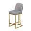 Ensemble de 2 chaises de bar de style moderne avec une conception simple, des tabourets hauts confortables au design créatif et des chaises de salle à manger flexibles convenant aux bars, aux restaurants ou aux comptoirs de cuisine-388635378