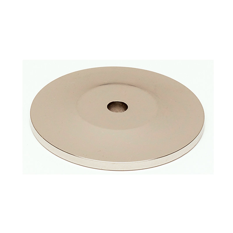 Plaque traditionnelle, Nickel poli, H 1,25 po x l 1,25 po x P 0,125 po
