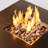 Gas Fire Pit Table, 50000 BTU Square Steel Fire Pit