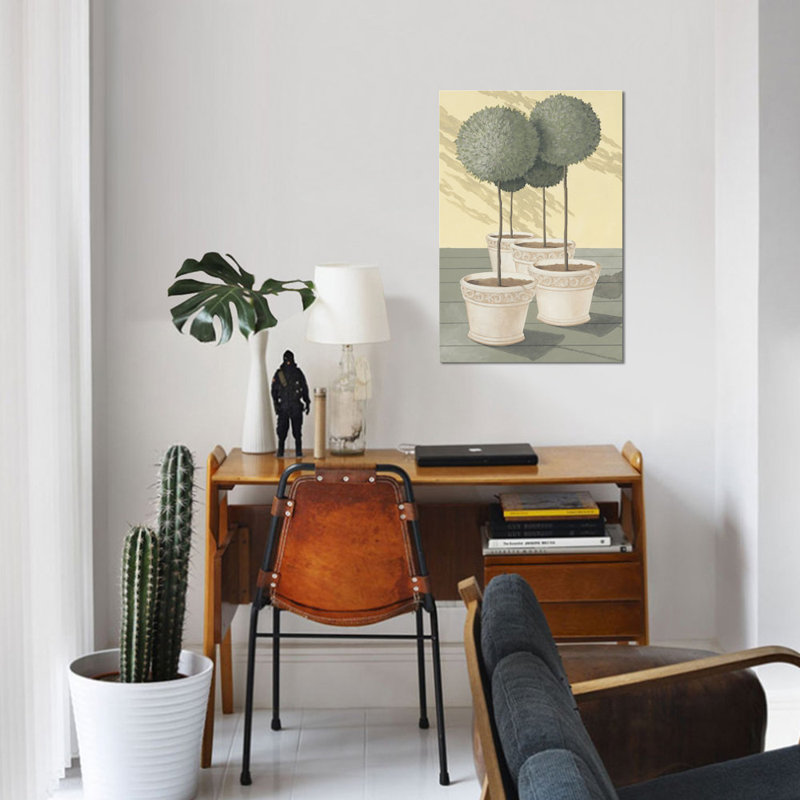 «Buxus» par Franz Heigi - reproduction d'art sur toile tendue, H 60 po x l 40po x P 1,5 po, Toile tendue, Pas de tapis