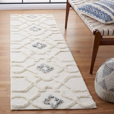Brumbaugh Hand Tufted Wool Geometric Rug