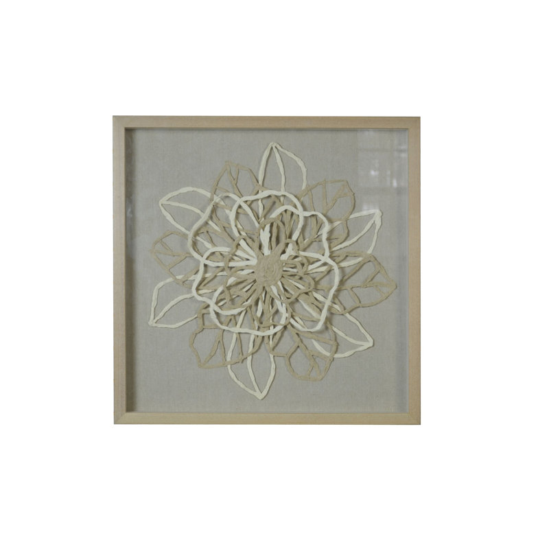 Handmade Boho Abstract Wall Decor on Solid Wood