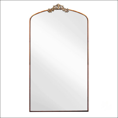 Full Length Vintage Ornate Arched Mirror For Multiple Spaces