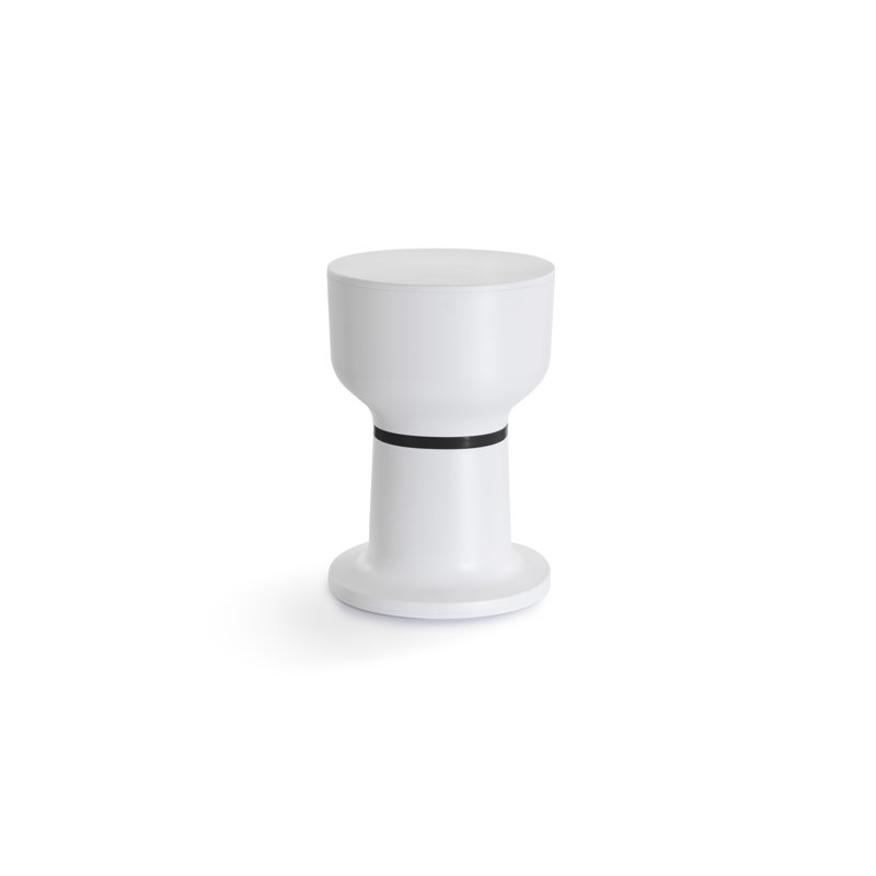 Tabouret d'appoint Paheko HE, Blanc / Noir