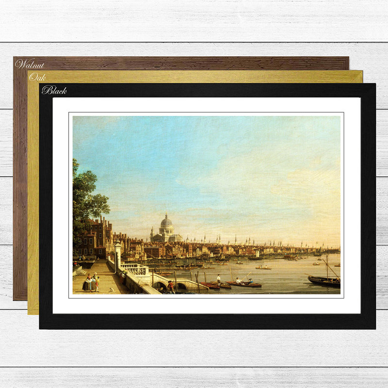 Giovanni Canaletto - Single Picture Frame Painting, Black