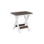 Berlin Gardens Regular Top With White Base Folding End Table-1502914635