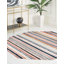 Tapis rayé bleu / orange / gris Prentice-42734236