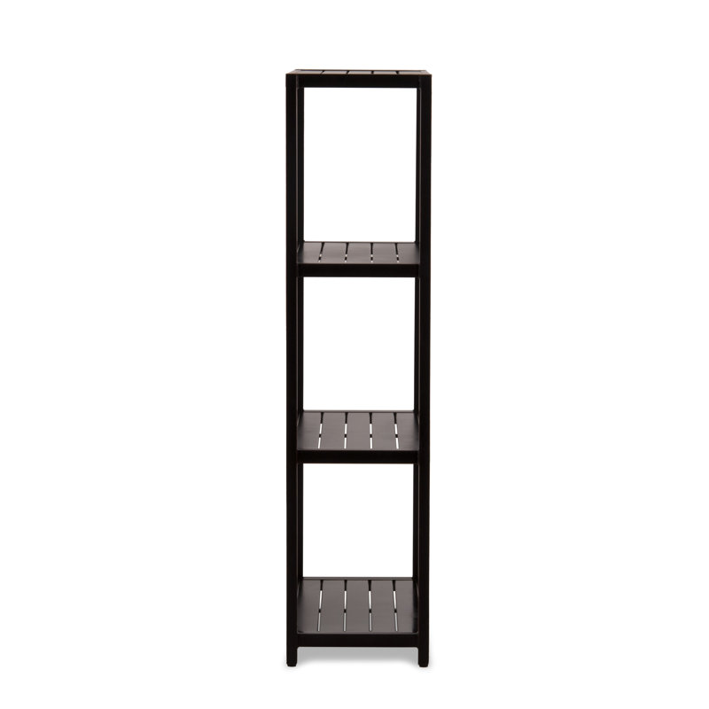 Parsons Outdoor Shelving Unit - Hand Painted Aluminum - Burnished Bronze Finish