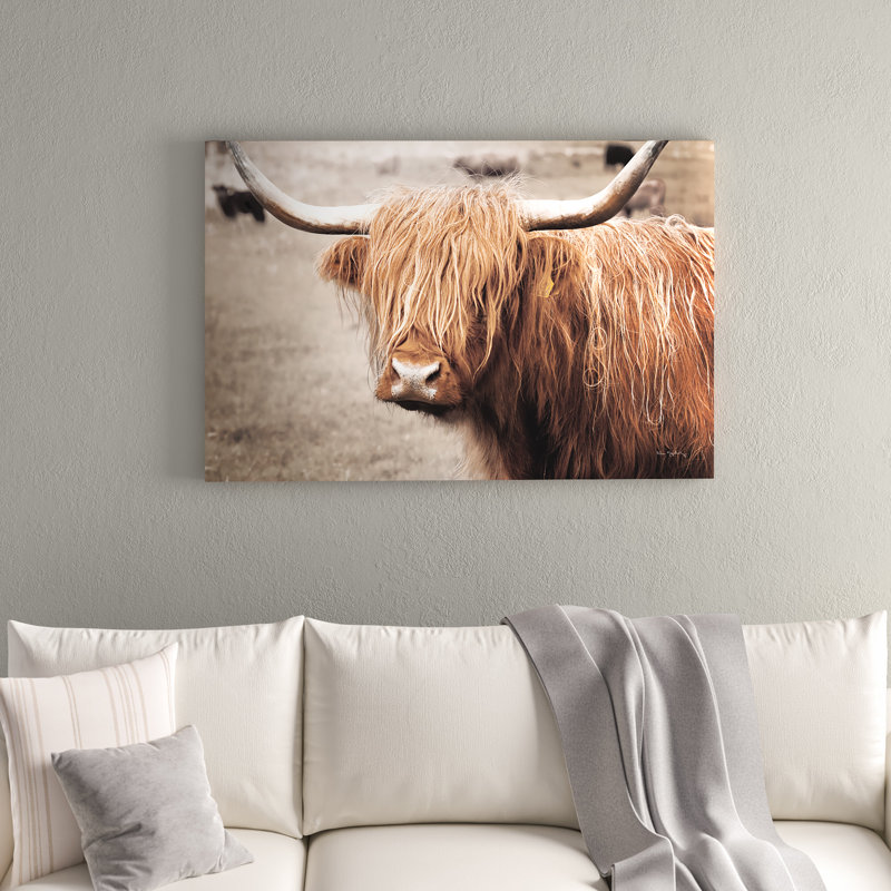 «Scottish Highland Catch I Neutral» par Alan Majchrowicz, reproduction de photo sur toile tendue, H 32 po x l 48 po, Non