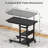 Height Adjustable C Table with USB Port and Wheels-1479081990