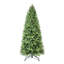 Arbre de Noël avec embouts en PE + PVC - Arbre de Noël à branches pleines avec branches à charnières, assemblage facile, support en métal stable, décoration de Noël vert classique-2060321315