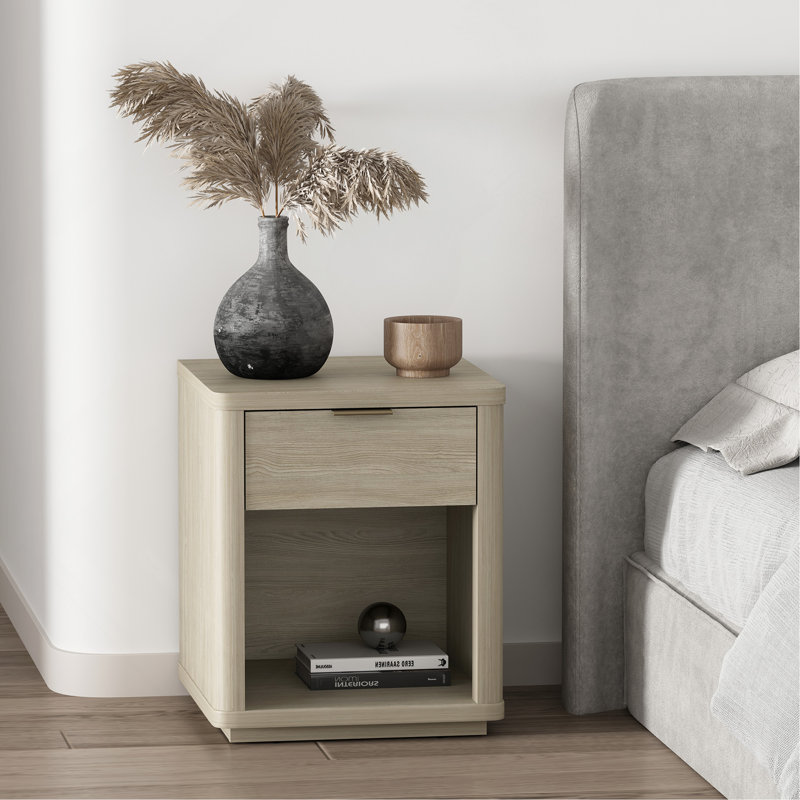 20" Nightstand in Natural (1-Drawer), Natural