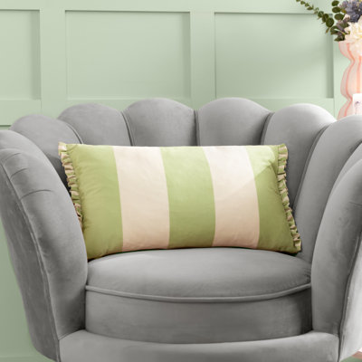 Furn. Araya Striped Frilled Cushion