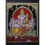Maha Ganapati Tanjore, peinture | Couleur traditionnelle avec or 24 carats | Avec cadre