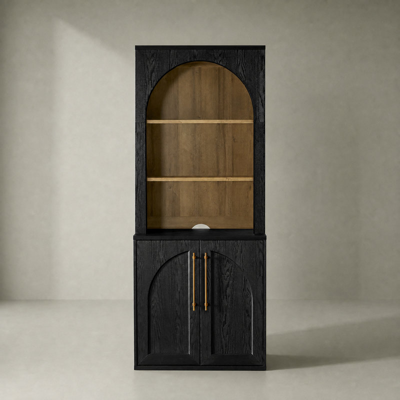 Armoire de rangement Mercer41 Grabill, Noir, noir, noir, noir