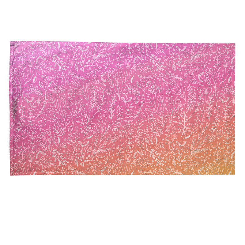 Torchon Mcguigan Ditsy, Rose, Polyester sergé