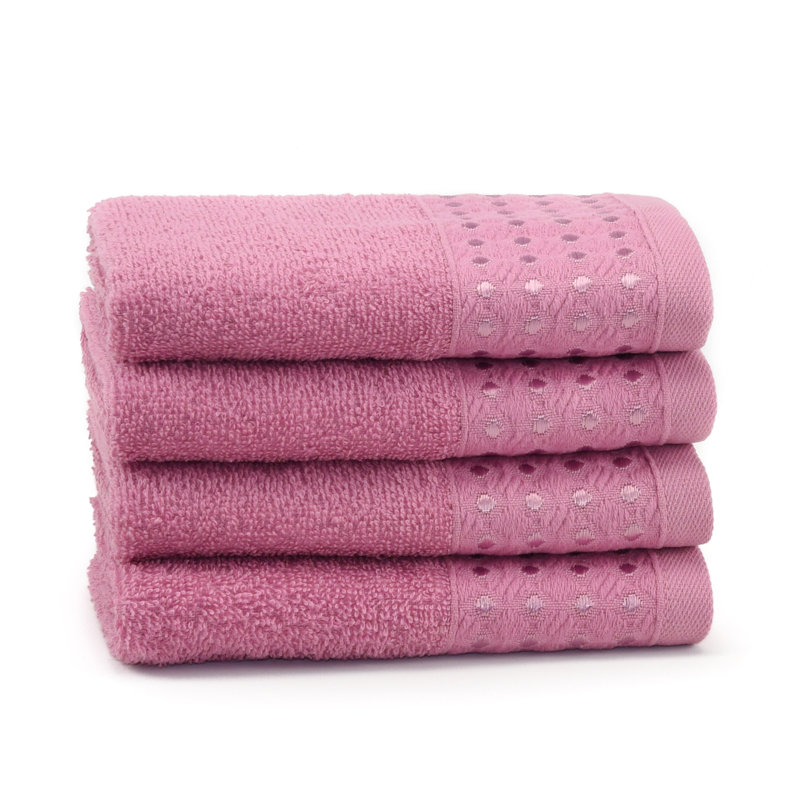 Jie Wash Cloth Set, Suger Pink