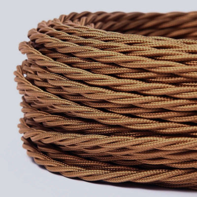 Sonila 3Core Twisted Vintage Coloured 0.75Mm Braided Fabric Flexible Electrical Hight Quality UK Lighting Wire Cable