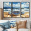 Beach Pottery In Blue And White Tones XVI - Beach Pottery Wall Decor Set-107181936-107181944