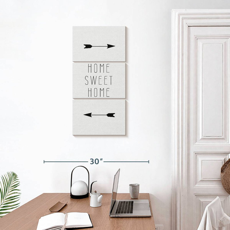 Home Sweet Home Family Typography IV Wall Sign, 32" H x 15" W