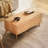 Corrigan Studio Stylish Mamtha 2 Drawer Oak Wooden Coffee Table with Storage for Living Room Table