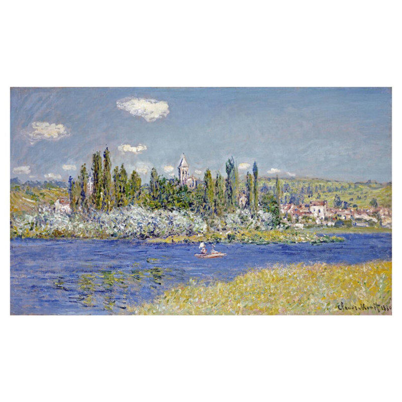 «Vetheuil» par Pierre-Auguste Renoir - Estampe numérique, H 32 po x l 40 po