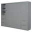 Lit escamotable mural avec placard, tiroirs et tablettes Murphy-58235549