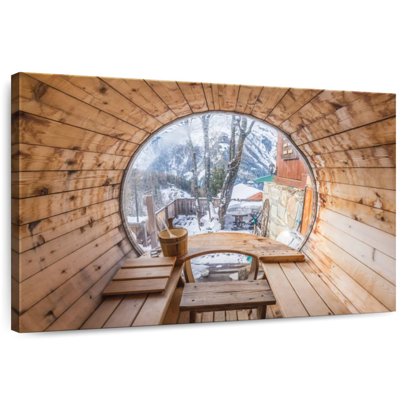 Lilie Snowy Mountain Sauna, H 34 po x l 51 po