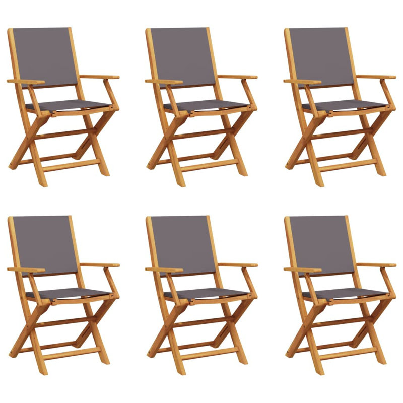 Koga Patio Dining Accent Chair, Anthracite