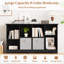 Bibliothèque décorative à 8 cubes avec 4 bacs pliables en tissu-130085868