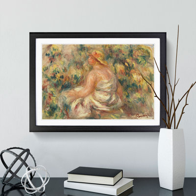 Woman with Hat by Pierre-Auguste Renoir - Picture Frame Painting