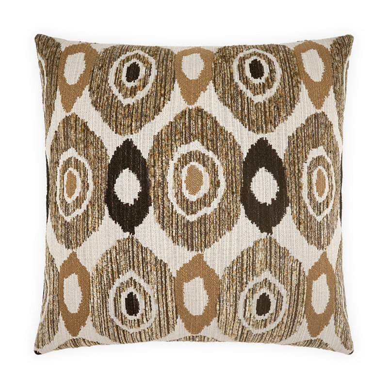 Osirus Square Pillow Cover & Insert, Bronze, Square 22"