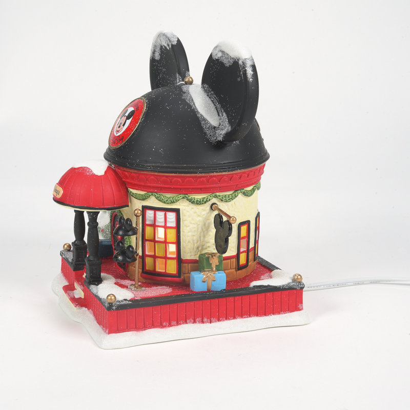 Édifice de 7,99 po avec chapeau à oreilles de Disney Village Mickey's Mouse