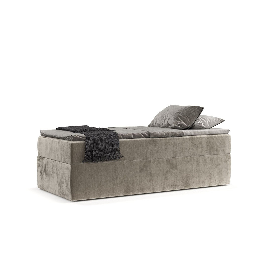 Premium Boxspringbett Arden mit Taschenmatratze und Topper