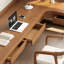 Bureau d'angle moderne et simple en L avec chicane-1861038175-1861038174