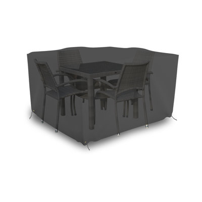 Heavy-Duty Multipurpose Waterproof Outdoor Square Table & Chair Set Cover, Patio Dining Table Cover -  Arlmont & Co., 1A39A2462B21411AB8B54141441B224F