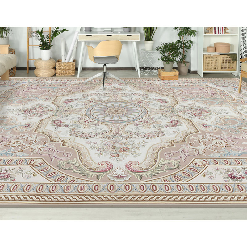 Aubusson Renaissance Wool Oriental Area Rug