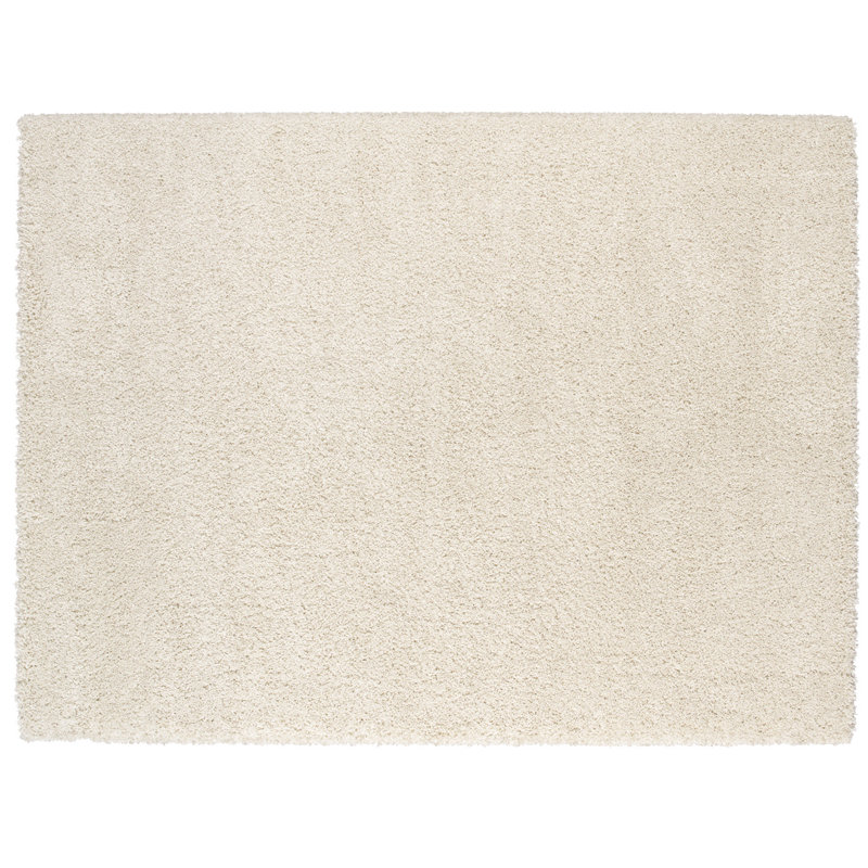  Tapis d'intérieur à poils longs ultime en polypropylène crème et ivoire Ultimate Shag, Rectangle 7 pi 10 po x 10 pi