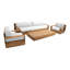 Ensemble de conversation à assise profonde en teck 4 pièces avec table basse 72 po Pacific-103693155-124928453