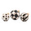 Mocha Capiz Tabletop Ornament Balls, Set Of 3-1854960688