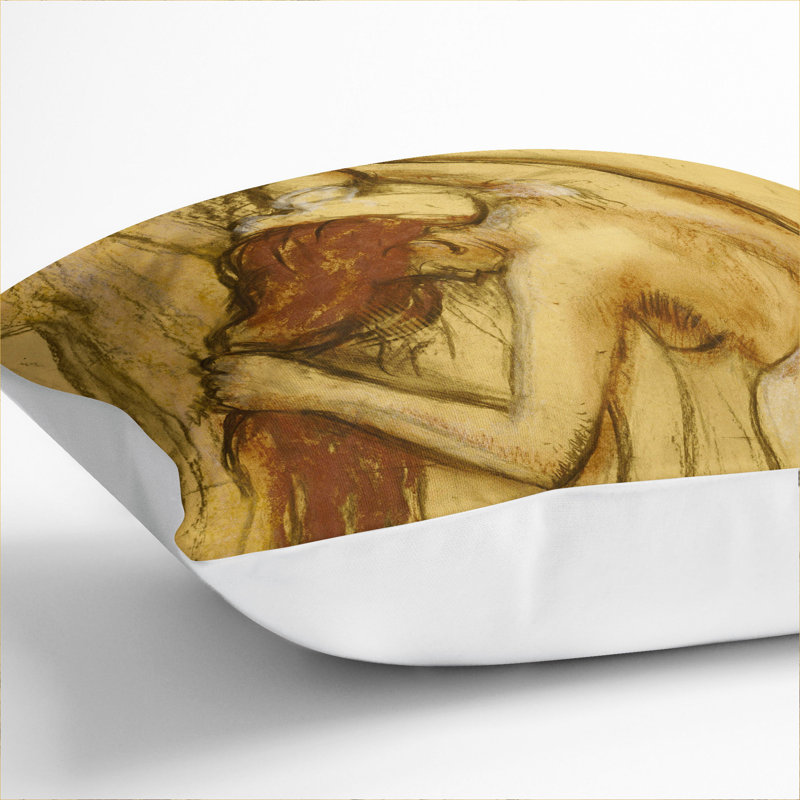 Study Of A Nude Woman Vol.4 Square Throw Cushion, 55cm H x 55cm W x 20cm D, White