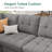 Cottone U-shaped Sleeper Sectional Pull Out Sofa Bed With Storage Chaise-1809983500