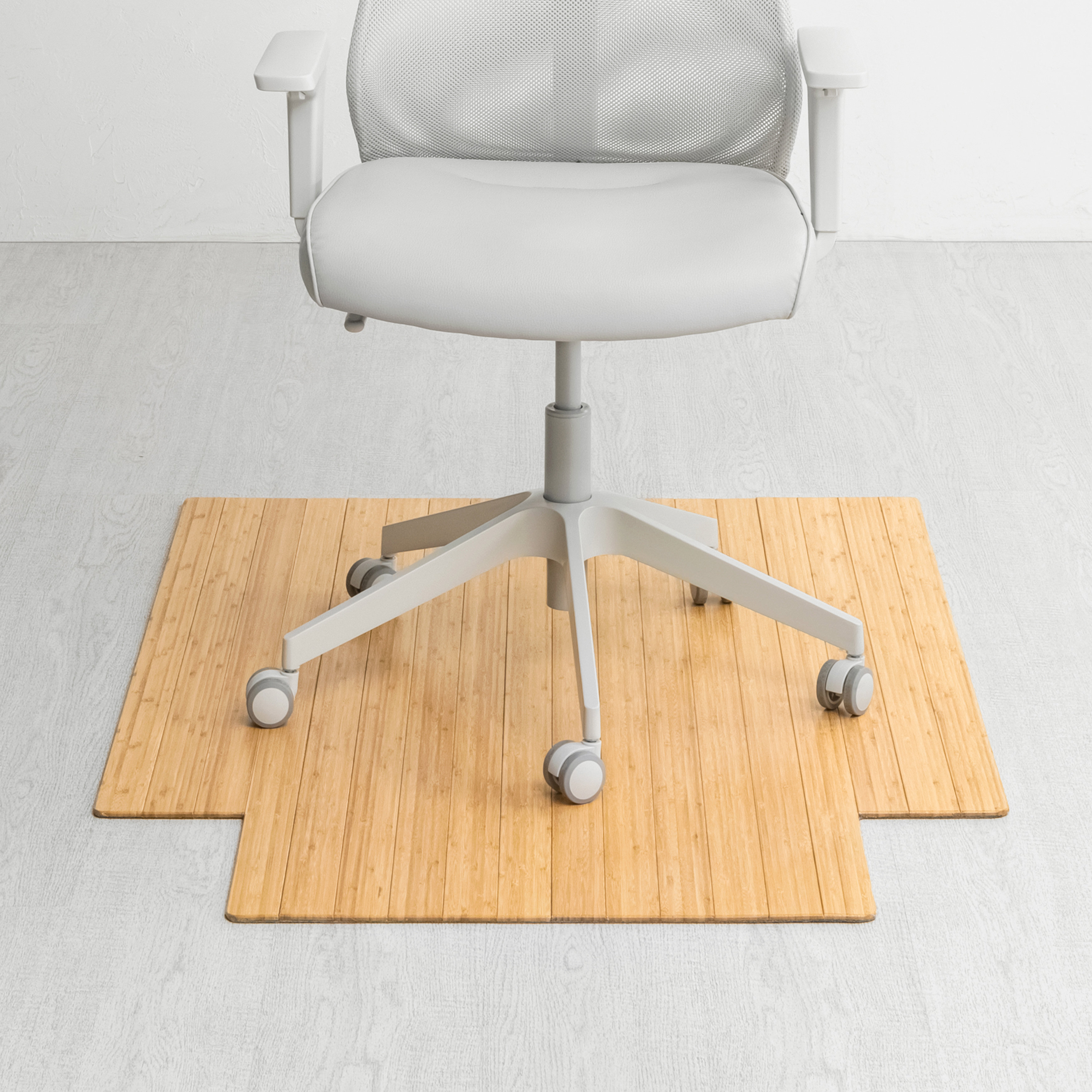 Standard 5mm Thick Bamboo Chair Mat – Non-Slip, Rectangular, Ideal for Hard Flooring