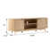 Dragelin Modern Reeded TV Stand with Open Storage