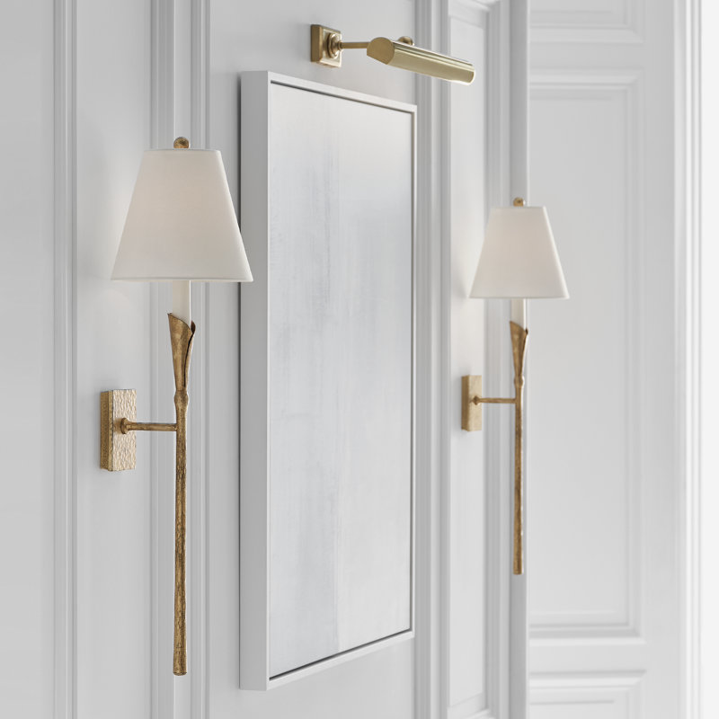 Chapman and Myers Aiden Large Tail Sconce, Aged Iron
