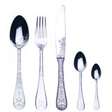 Casablanca 30 - Piece Stainless Steel Flatware Set - Service for 6