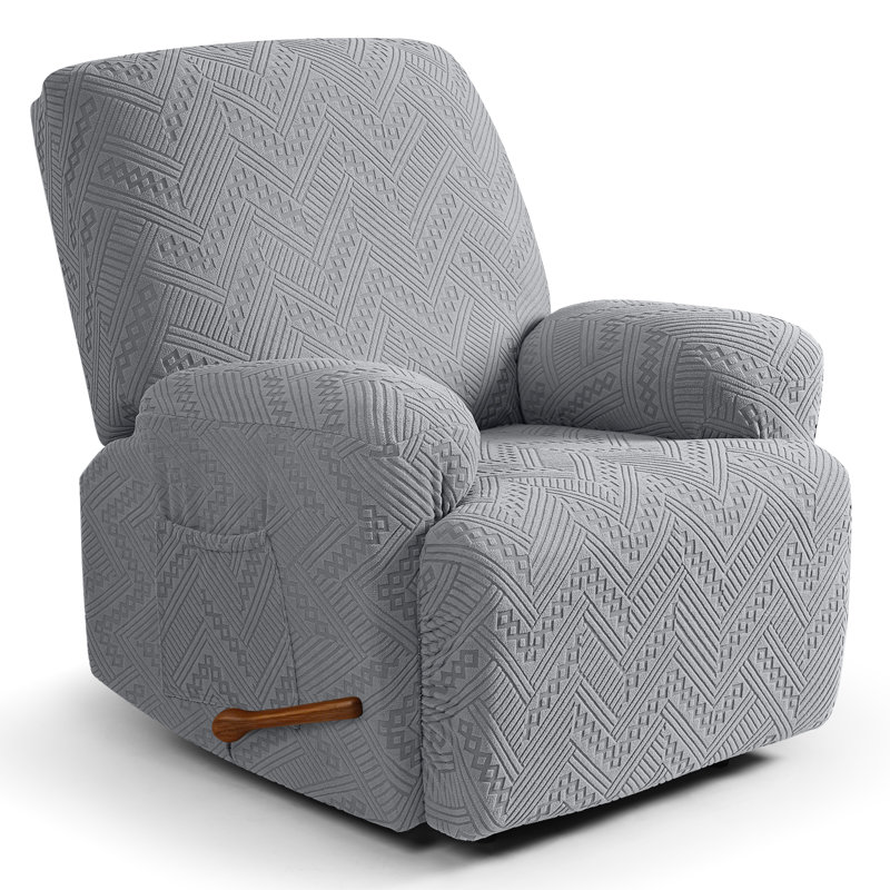 Housse pour fauteuil inclinable 3 pièces Harriet, Gris clair