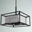 Lustre rectangulaire spectaculaire à 4 lumières Syracuse-33393612