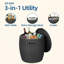 9.5 Gallon Patio Ice Chest And Side Table(black)-1046547836