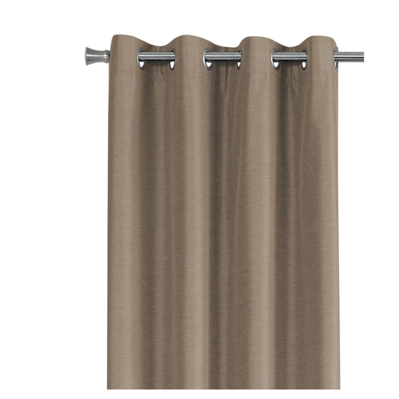 Ensemble de 2 panneaux de rideaux occultants l 54 po x L 95 po avec œillets et rideaux obscurcissant en polyester brun